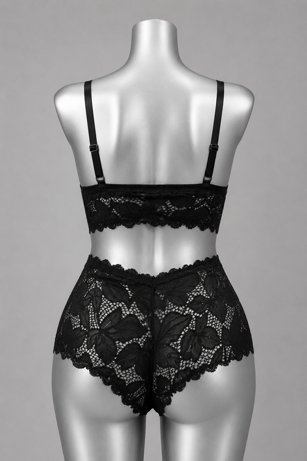💜 Lingerie ensemble dentelle noir sans armature – Taille 54 bonnet 125 E/F/G – 130 D 💜